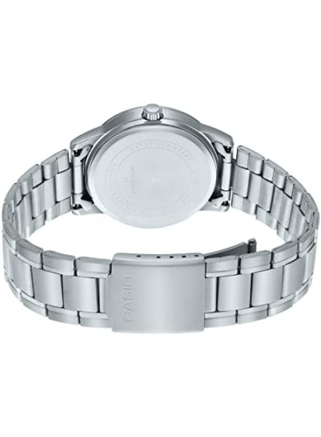 Casio Black Roman Stylish Dial Couple Gift Watches for His and Her MTP/LTP-V002D-1B3 - Image 5